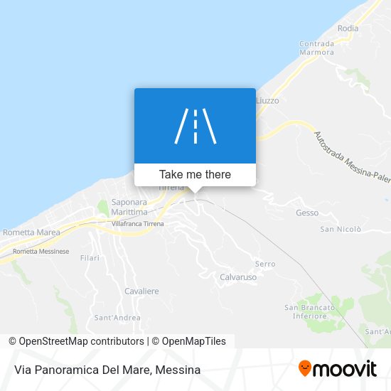 Via Panoramica Del Mare map