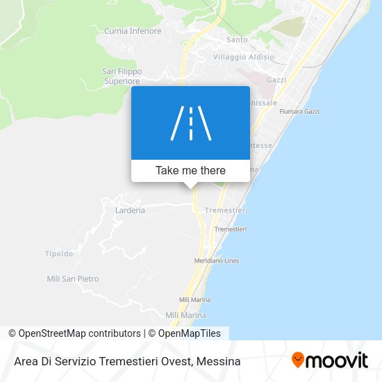 Area Di Servizio Tremestieri Ovest map