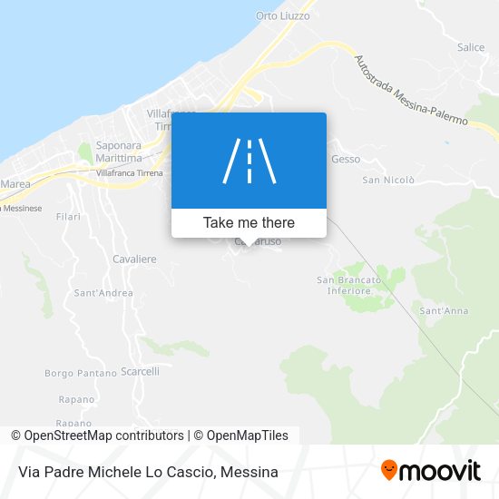 Via Padre Michele Lo Cascio map
