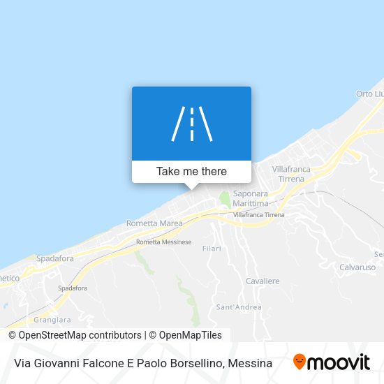 Via Giovanni Falcone E Paolo Borsellino map