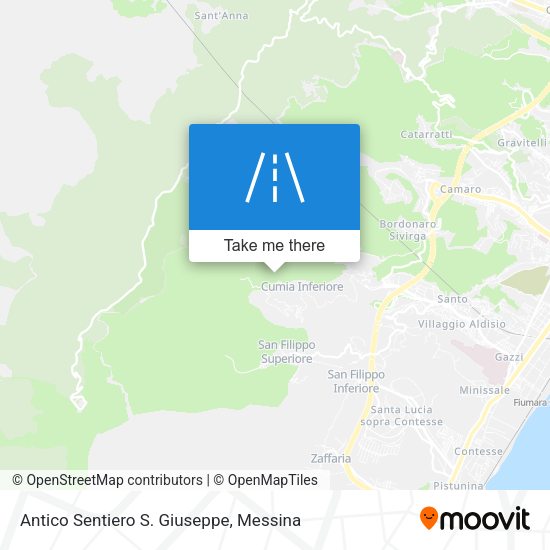 Antico Sentiero S. Giuseppe map