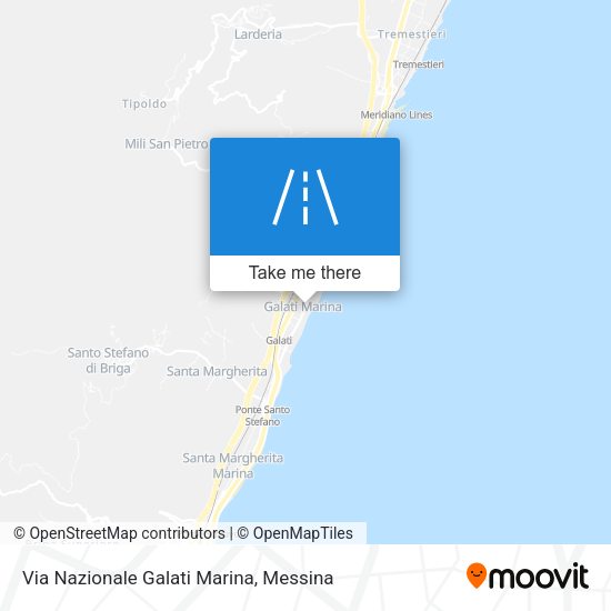 Via Nazionale Galati Marina map