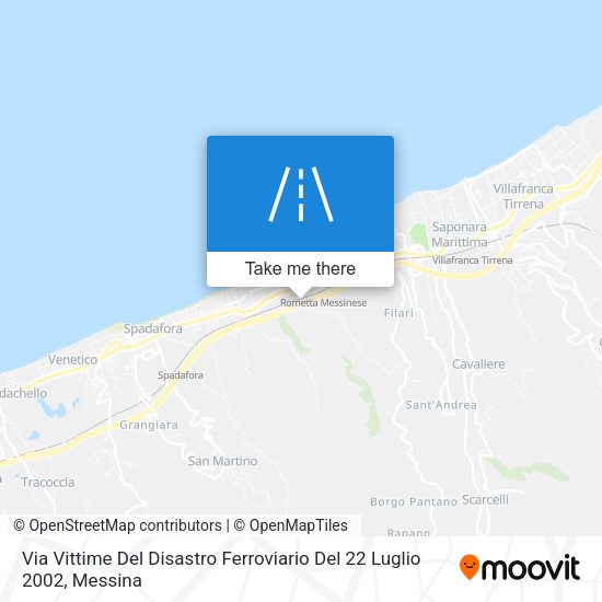 Via Vittime Del Disastro Ferroviario Del 22 Luglio 2002 map
