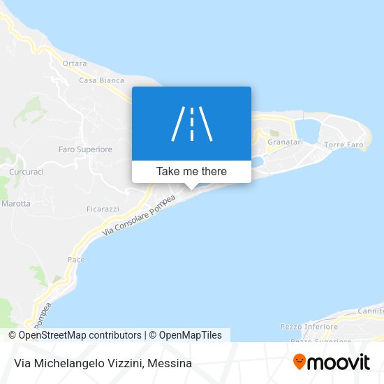 Via Michelangelo Vizzini map