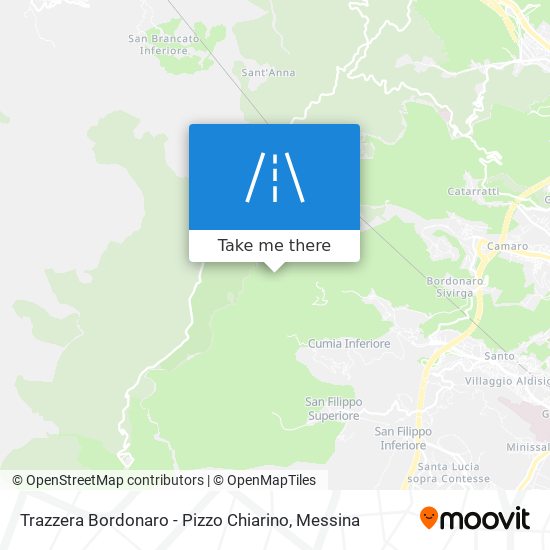Trazzera Bordonaro - Pizzo Chiarino map