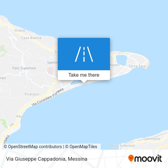 Via Giuseppe Cappadonia map