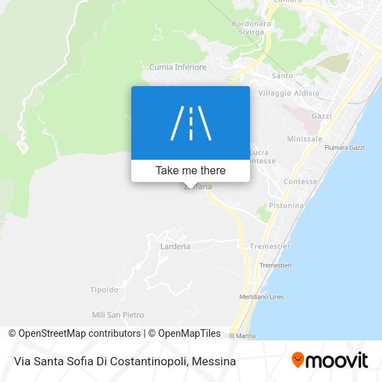 Via Santa Sofia Di Costantinopoli map