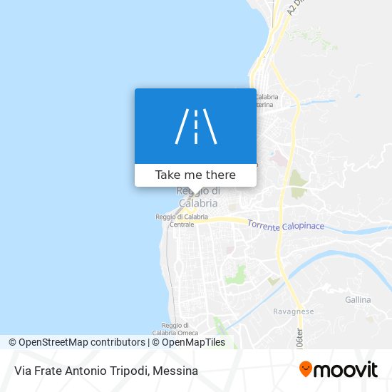 Via Frate Antonio Tripodi map