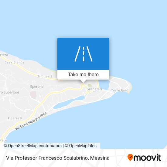 Via Professor Francesco Scalabrino map