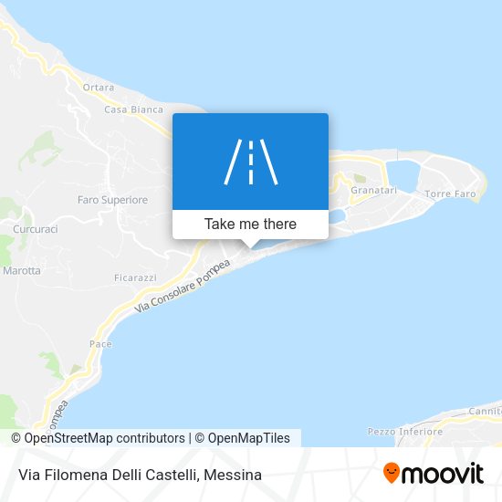 Via Filomena Delli Castelli map