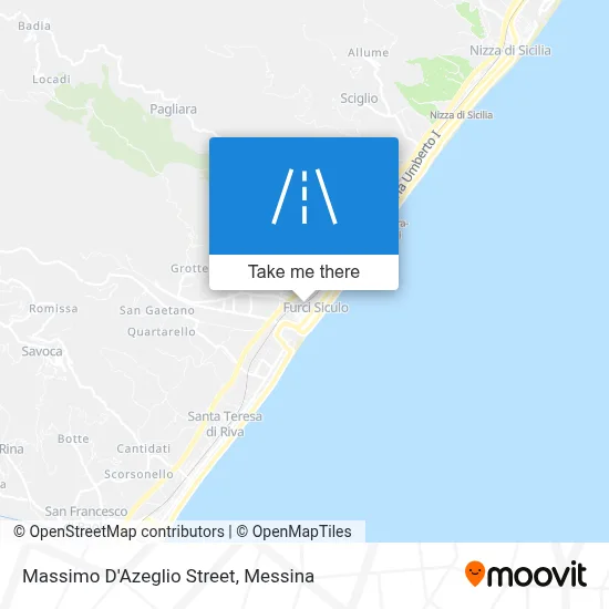 Massimo D'Azeglio Street map