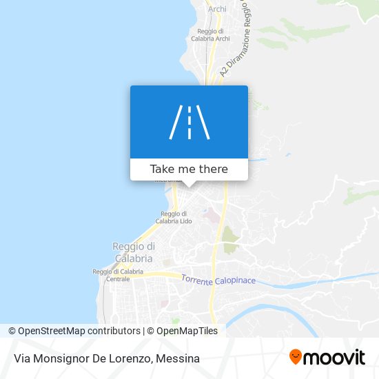 Via Monsignor De Lorenzo map