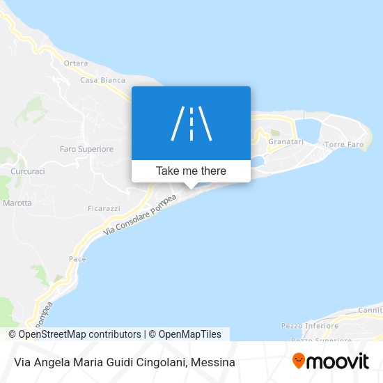 Via Angela Maria Guidi Cingolani map