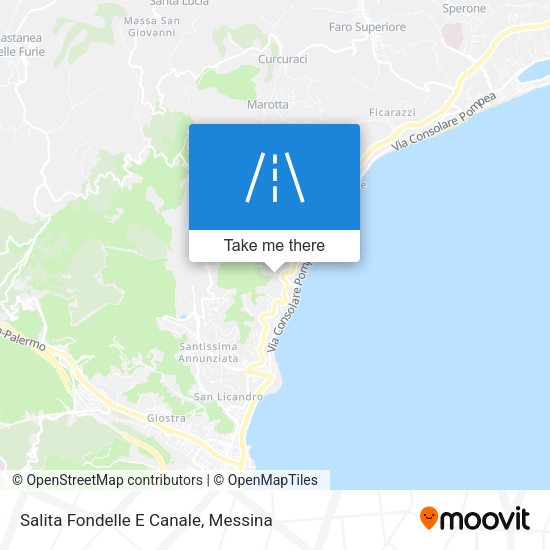 Salita Fondelle E Canale map