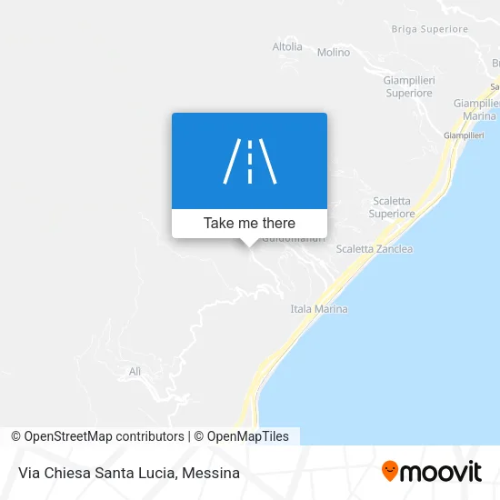 Santa Lucia Church Street map