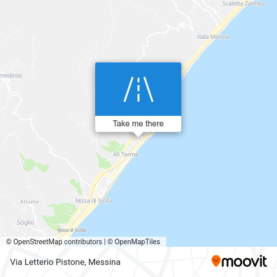 Via Letterio Pistone map