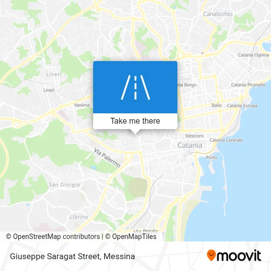 Giuseppe Saragat Street map