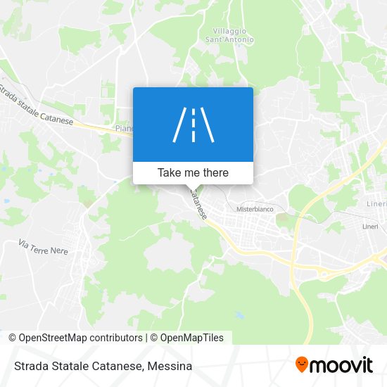 Strada Statale Catanese map