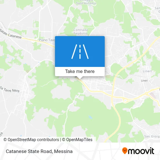 Catanese State Road map