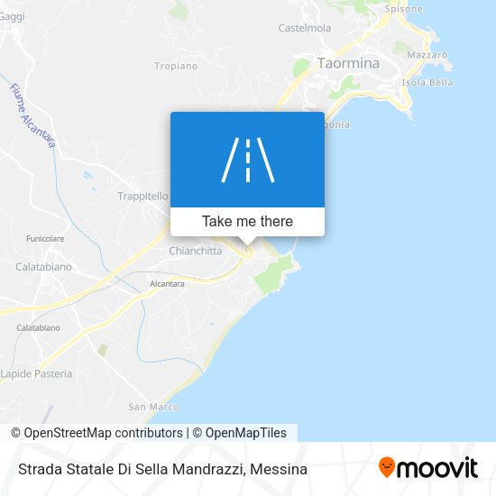 Strada Statale Di Sella Mandrazzi map