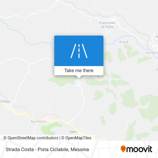 Strada Costa - Pista Ciclabile map
