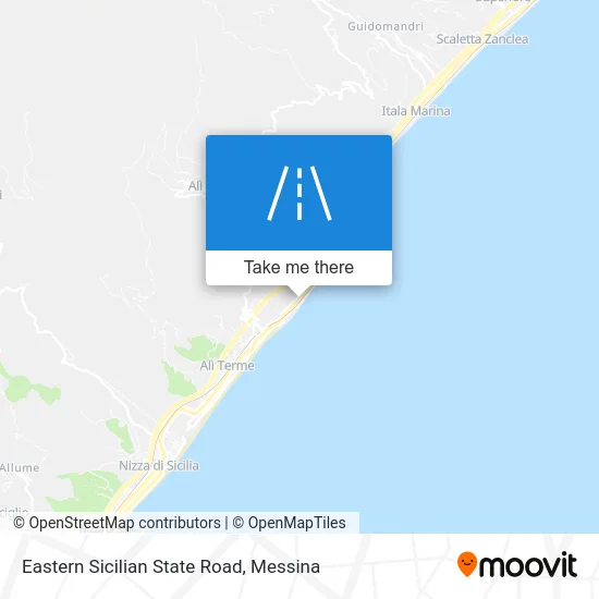 Eastern Sicilian State Road map