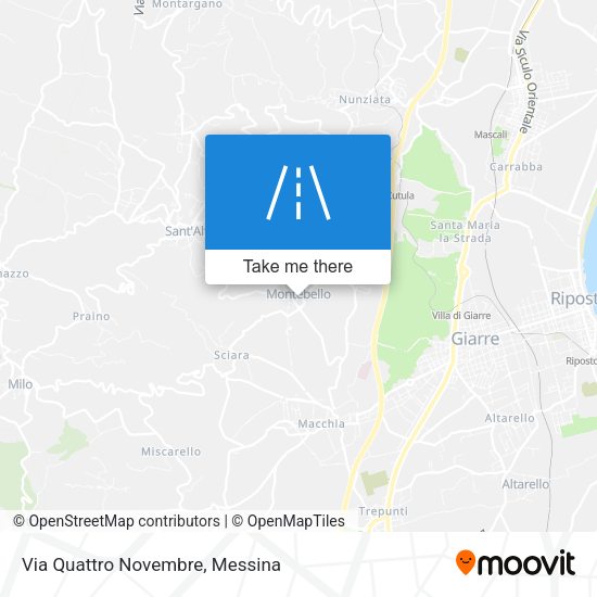 Via Quattro Novembre map