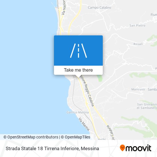 Strada Statale 18 Tirrena Inferiore map