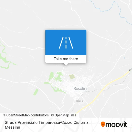 Strada Provinciale Timparossa-Cozzo Cisterna map