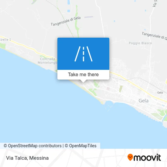Via Talca map