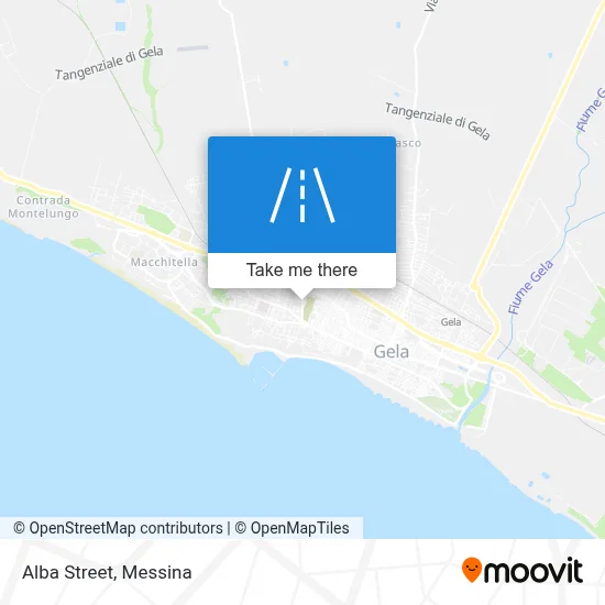 Alba Street map