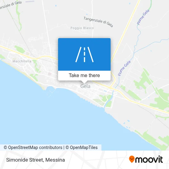 Simonide Street map