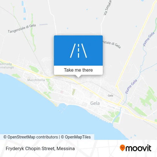 Fryderyk Chopin Street map