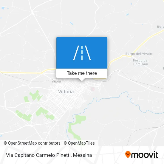 Via Capitano Carmelo Pinetti map