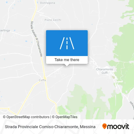Strada Provinciale Comiso-Chiaramonte map