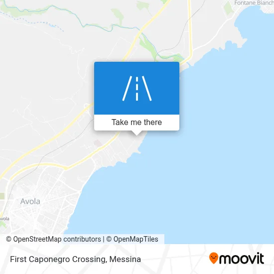 First Caponegro Crossing map