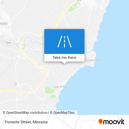 Ponente Street map