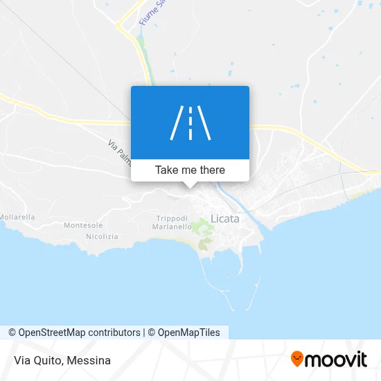 Via Quito map