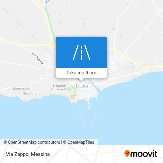 Via Zappo map