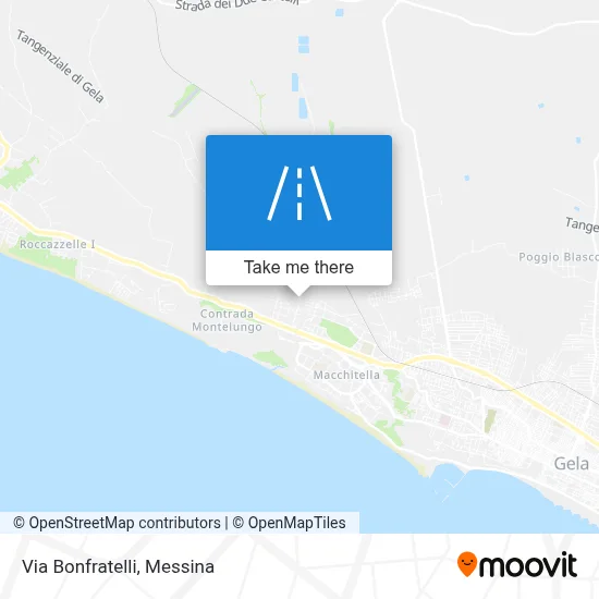 Via Bonfratelli map