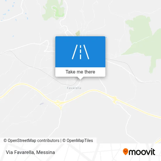 Via Favarella map