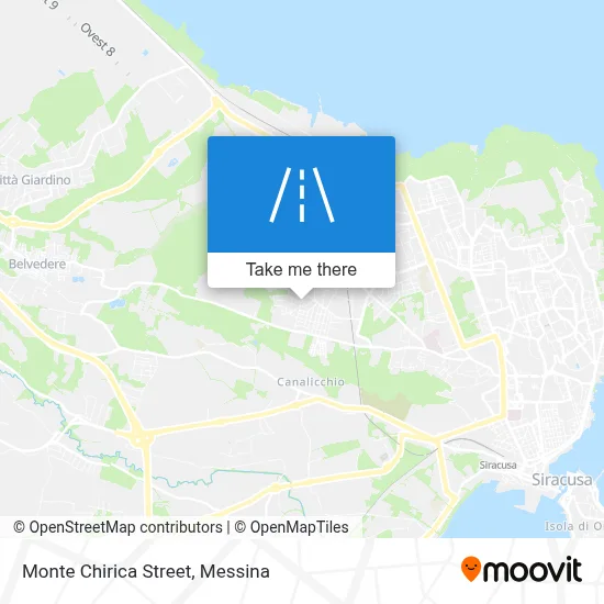 Monte Chirica Street map