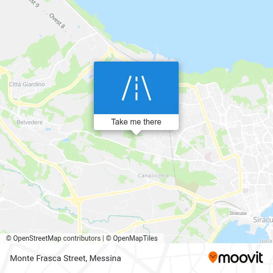 Monte Frasca Street map