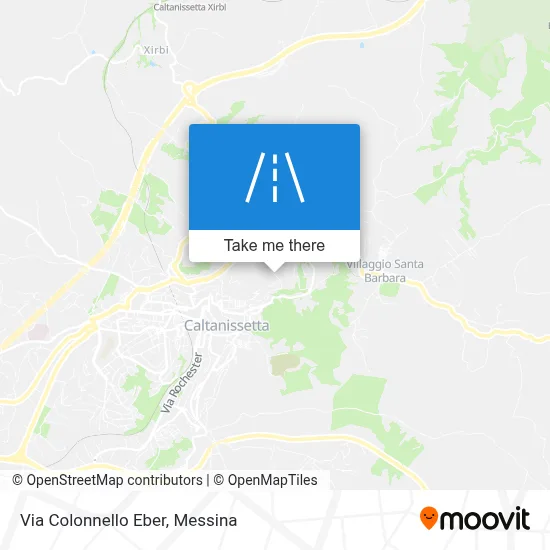 Via Colonnello Eber map