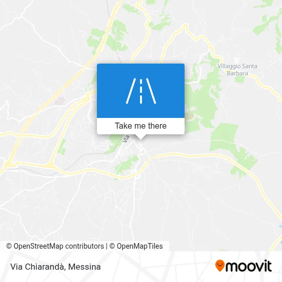 Via Chiarandà map
