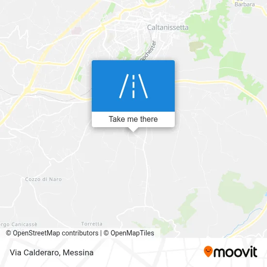 Via Calderaro map
