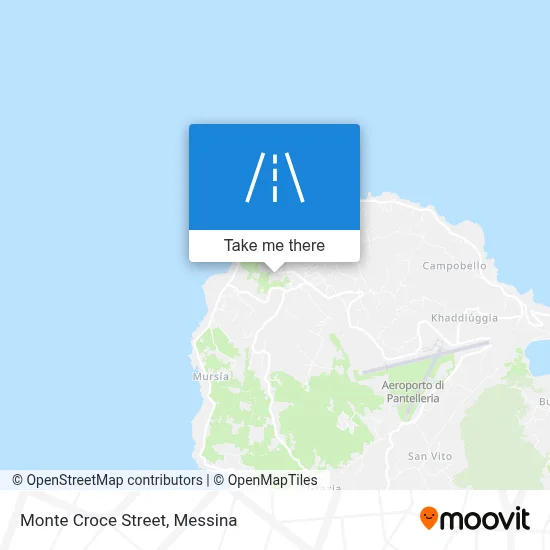 Monte Croce Street map