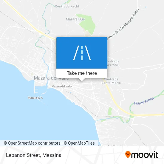 Lebanon Street map