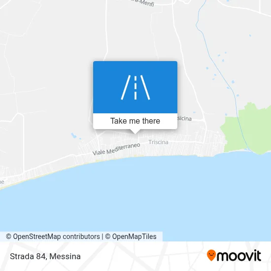 Strada 84 map