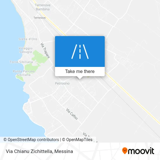 Via Chianu Zichittella map